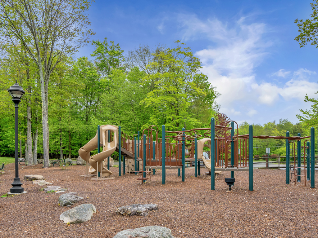 Pick your favorite playground in the gated community.