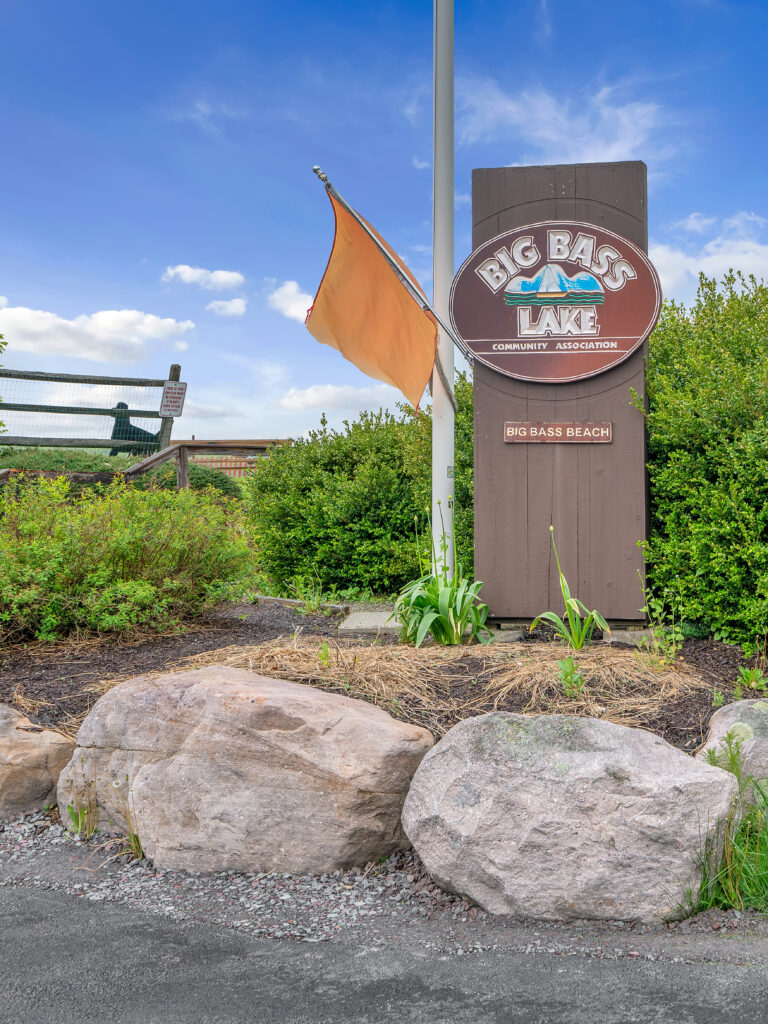 Big Bass Lake Community Association Sign