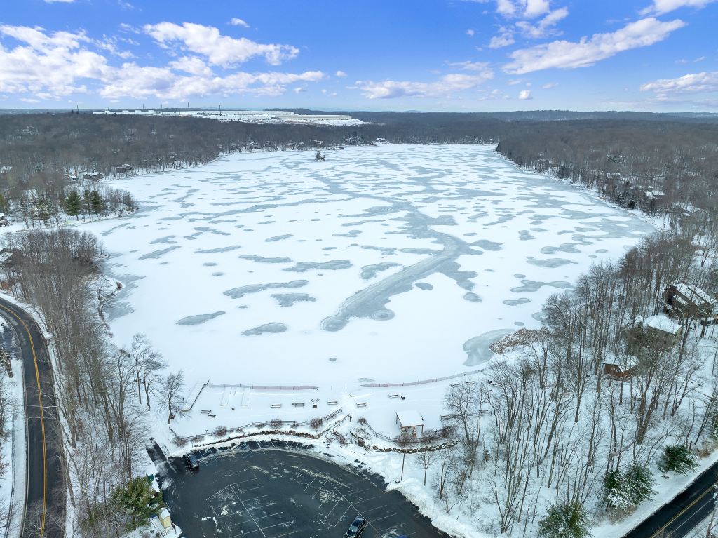 Enjoy Big Bass Lake in winter.