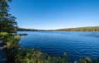 Big Bass Lake, Pa. One of the 3 Poconos lakes in the community.