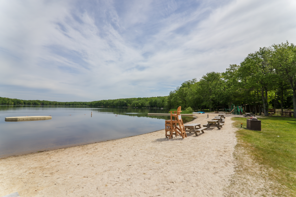 Beach at Big Bass Lake, Pa